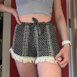Tribal shorts with tie